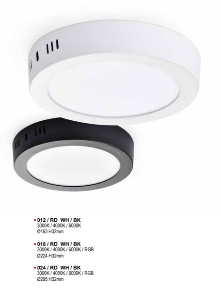 CL 012/018/024 Round White/Black