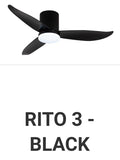 FANCO FAN RITO 3 HUGGER 46"/52" DC LED CEILING FAN