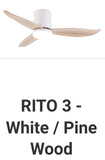 FANCO FAN RITO 3 HUGGER 46"/52" DC LED CEILING FAN