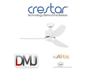CRESTAR ARTIS 3 BLADES DC CEILING FANS 40" / 46"
