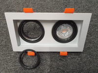 DL 1348 SERIES - RECESSED LIGHTINGS ( GU10 ) SQUARE 1L/2L/3L FITTING ONLY