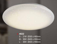 STARRY EFFECT TRI COLOUR LED CEILING MOUNTED LAMP