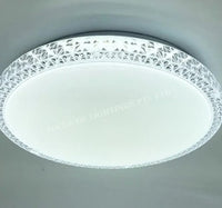 CRYSTAL FRAME TRI COLOUR LED CEILING MOUNTED LAMP