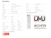 ACORN VELOCE DC 160  44" / 54'' Ceiling Fan ( WITH LED RGB LIGHTKIT )