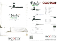 ACORN PETALO DC-325 46″ Ceiling Fan (RBG LED PANEL)