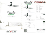 ACORN PETALO DC-325 46″ Ceiling Fan (RBG LED PANEL)