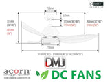 ACORN FANTASIA DC-356 36"/46''/56'' Ceiling Fan (RBG LED PANEL)