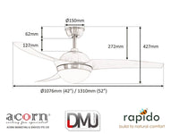 ACORN VENTILATEUR AC-238 ( 42" / 52" )